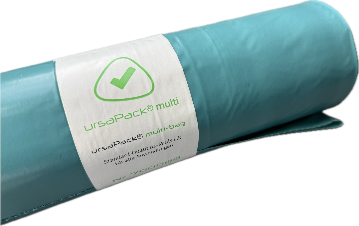 Detailansicht der Banderole einer Rolle ursaPack® multi-bag.