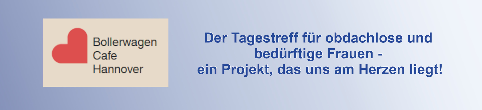 Banner mit Logo des Bollerwagen Cafes Hannover